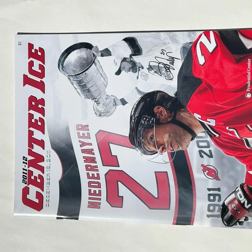 2011 Scott Niedermayer Retirement Night Program New Jersey Devils 12/16/11 NHL